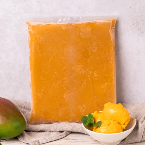 Mango-Püree in 1kg-Gebinden zur Eiscreme-Herstellung - Fine Fruits Club A066-2