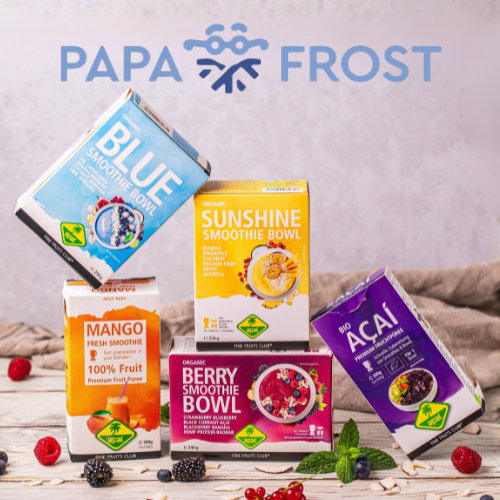 Order Fine Fruits Club products now via Papafrost!